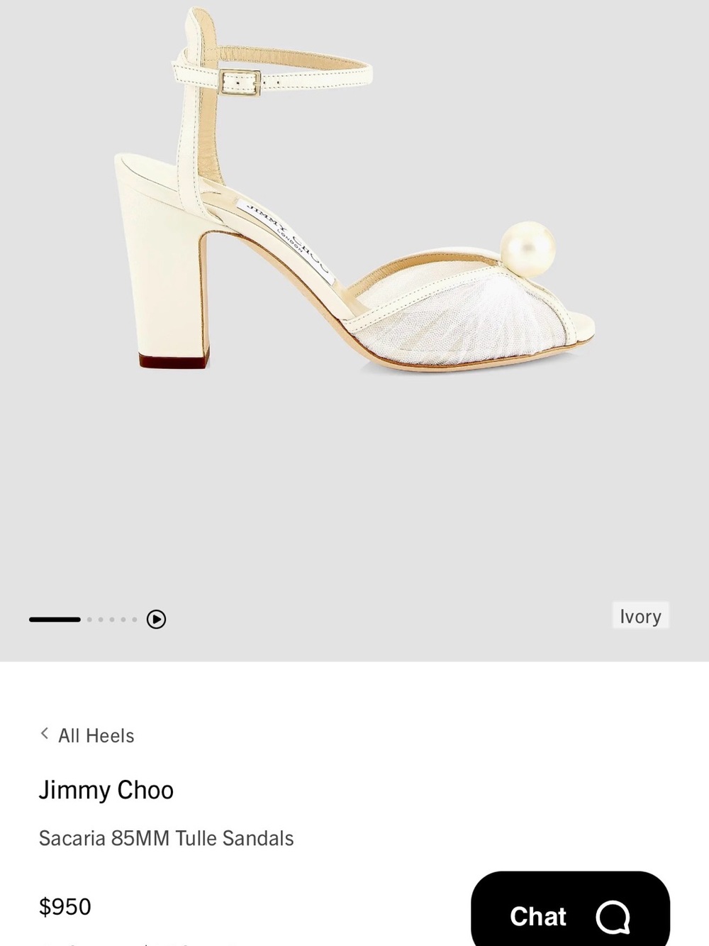 Jimmy Choo - Sacaria 85MM Tulle Sandals